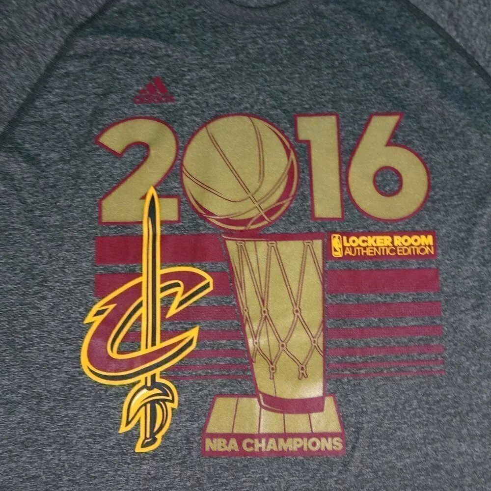 NBA Cleveland Cavaliers Adidas Gray 2016 Champs XL